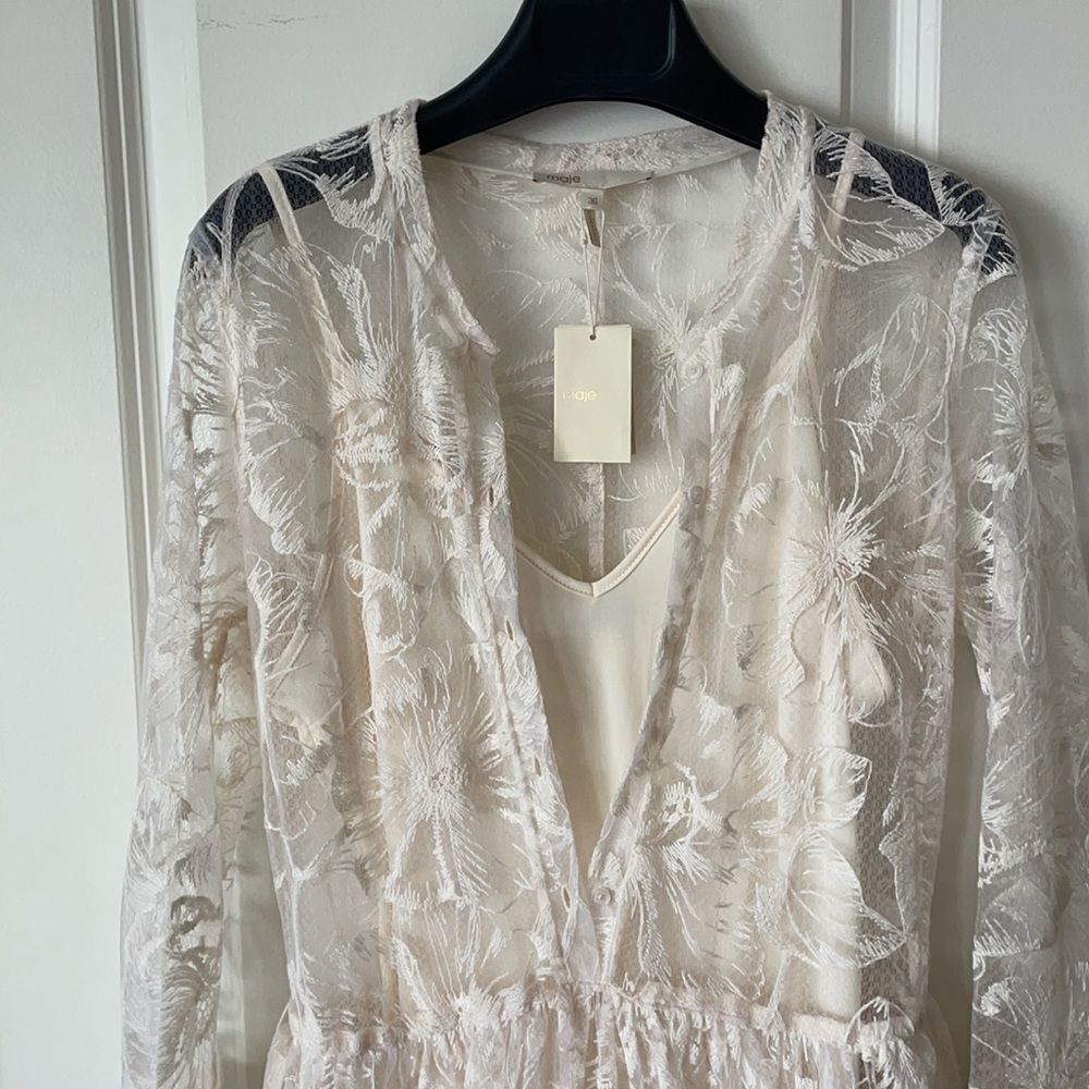 Maje Embroidered Dress - Picture 6 of 8